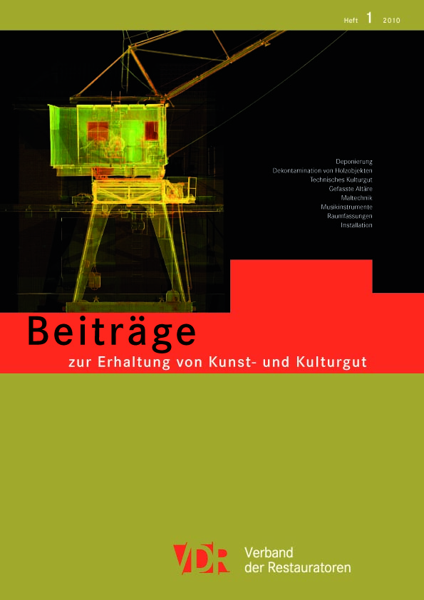 vdr-titel-1-2010-kopie VDR Beiträge zur Erhaltung von Kunst- und Kulturgut 1|2010
