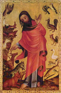 396px-meister_bertram_von_minden_004 Meister Bertram von Minden: Die Erschaffung der Tiere (1375-1383)